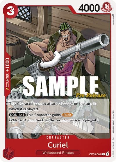 Curiel Pillars of Strength Pre-Release Cards One Piece card