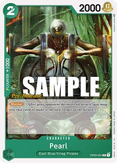 Pearl Pillars of Strength Pre-Release Cards One Piece card