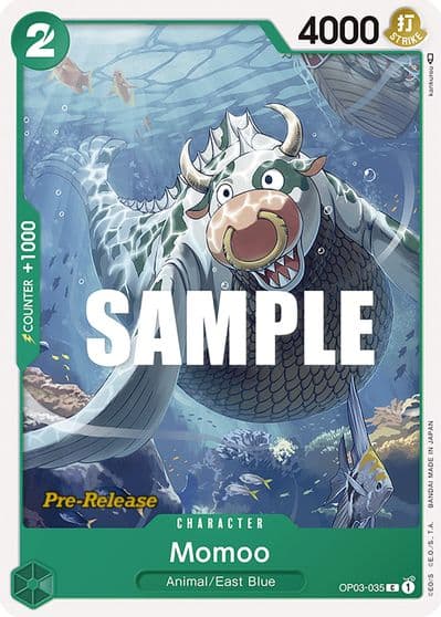 Momoo Pillars of Strength Pre-Release Cards One Piece card