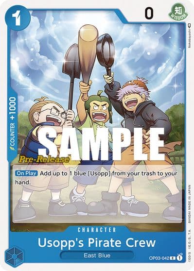 Usopps Pirate Crew Pillars of Strength Pre-Release Cards One Piece card