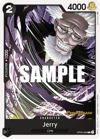 Jerry Pillars of Strength Pre-Release Cards One Piece card