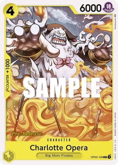 Charlotte Opera Pillars of Strength Pre-Release Cards One Piece card