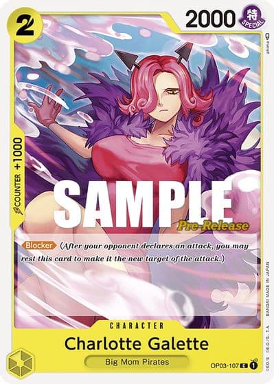 Charlotte Galette Pillars of Strength Pre-Release Cards One Piece card