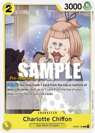 Charlotte Chiffon Pillars of Strength Pre-Release Cards One Piece card