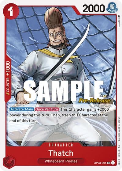 Thatch Pillars of Strength Pre-Release Cards One Piece card