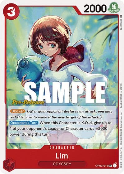 Lim Pillars of Strength Pre-Release Cards One Piece card