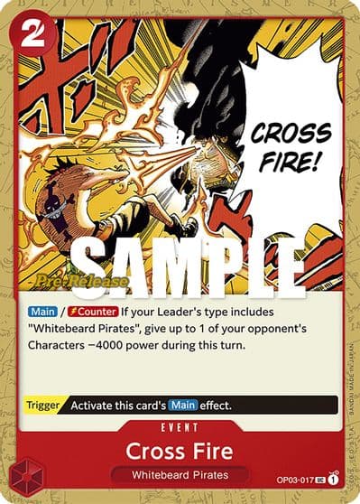 Cross Fire Pillars of Strength Pre-Release Cards One Piece card