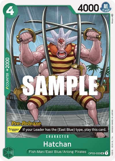 Hatchan Pillars of Strength Pre-Release Cards One Piece card