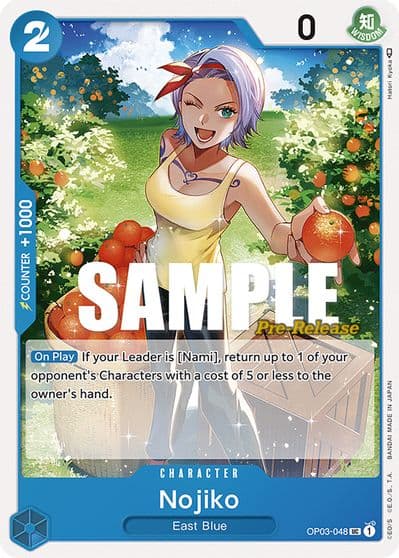 Nojiko Pillars of Strength Pre-Release Cards One Piece card