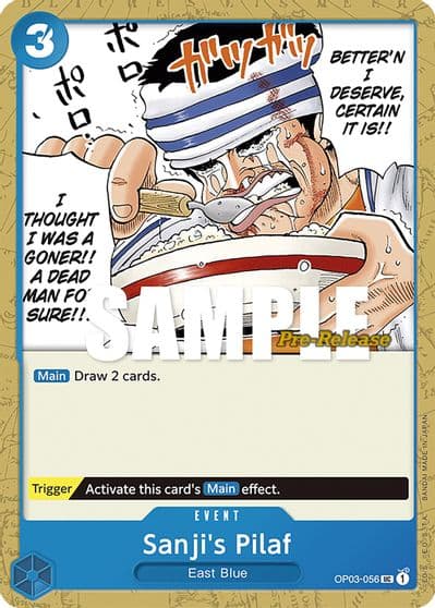Sanjis Pilaf Pillars of Strength Pre-Release Cards One Piece card