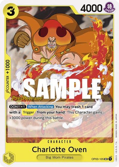 Charlotte Oven Pillars of Strength Pre-Release Cards One Piece card