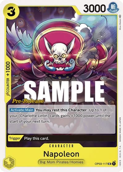 Napoleon Pillars of Strength Pre-Release Cards One Piece card
