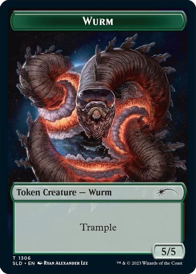 Wurm Token Secret Lair Drop Series Magic card