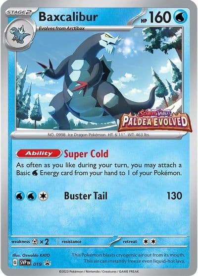Baxcalibur - 019 (Prerelease) SV: Scarlet & Violet Promo Cards Pokemon card
