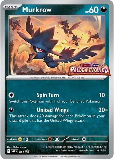 Murkrow - 021 (Prerelease) SV: Scarlet & Violet Promo Cards Pokemon card