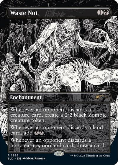 Waste Not Secret Lair Drop Series Magic card