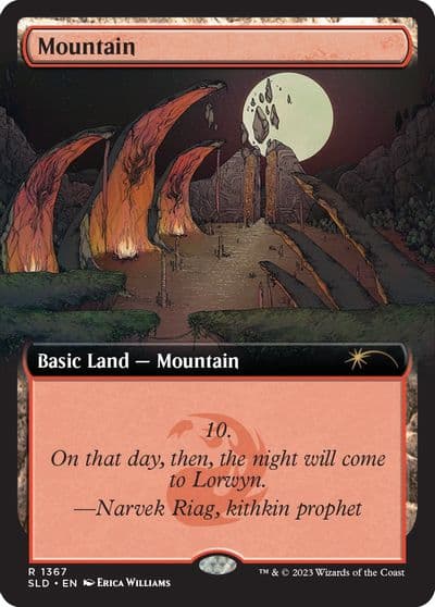 Mountain 1367 Secret Lair Drop Series Magic card