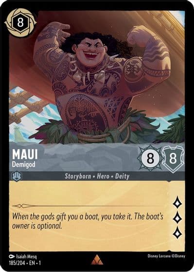 Maui Demigod The First Chapter Lorcana card