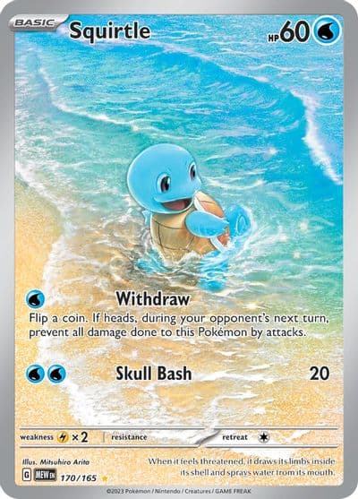 Squirtle SV: Scarlet & Violet 151 Pokemon card