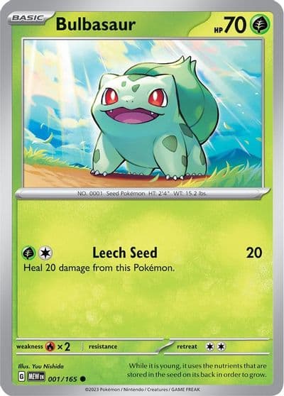 Bulbasaur SV: Scarlet & Violet 151 Pokemon card