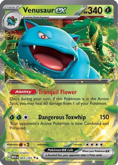 Venusaur ex SV: Scarlet & Violet 151 Pokemon card