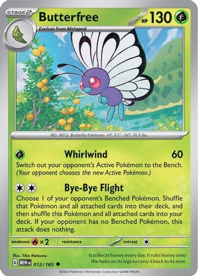 Butterfree SV: Scarlet & Violet 151 Pokemon card
