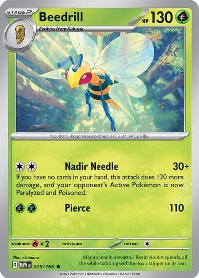 Beedrill SV: Scarlet & Violet 151 Pokemon card