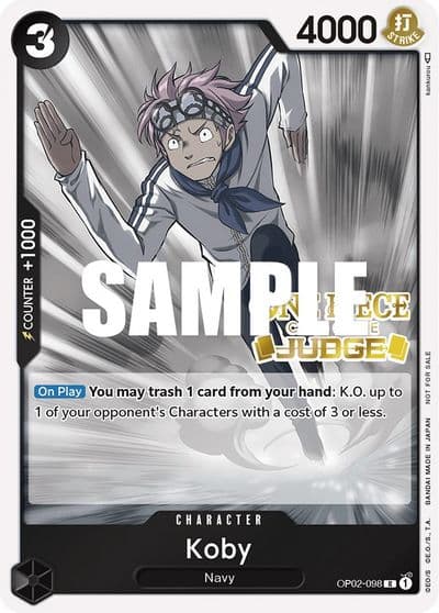 Koby Judge One Piece Promotion Cards One Piece card