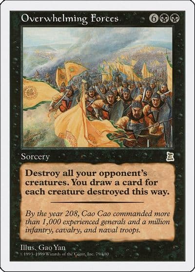 Overwhelming Forces Portal Three Kingdoms Magic card