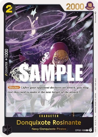 Donquixote Rosinante Store Championship Participation Pack One Piece Promotion Cards One Piece card