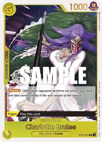 Charlotte Brulee Store Championship Participation Pack One Piece Promotion Cards One Piece card