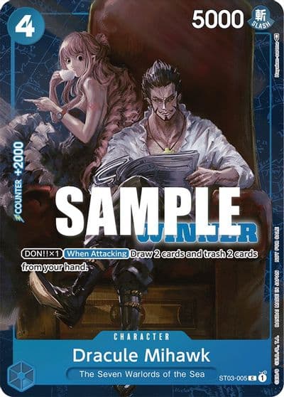 Dracule Mihawk Winner Pack Vol 4 One Piece Promotion Cards One Piece card