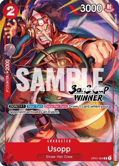 Usopp 3 on 3 Cup Winner One Piece Promotion Cards One Piece card