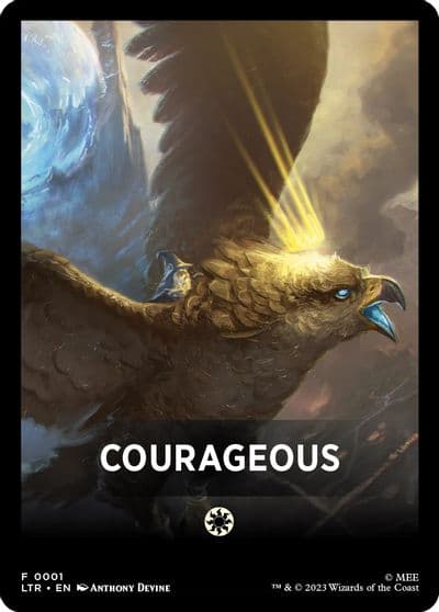 Courageous Theme Card Universes Beyond: The Lord of the Rings: Tales of Middle-earth Magic card