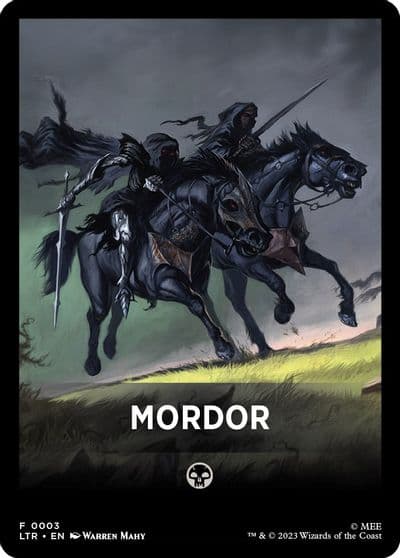 Mordor Theme Card Universes Beyond: The Lord of the Rings: Tales of Middle-earth Magic card