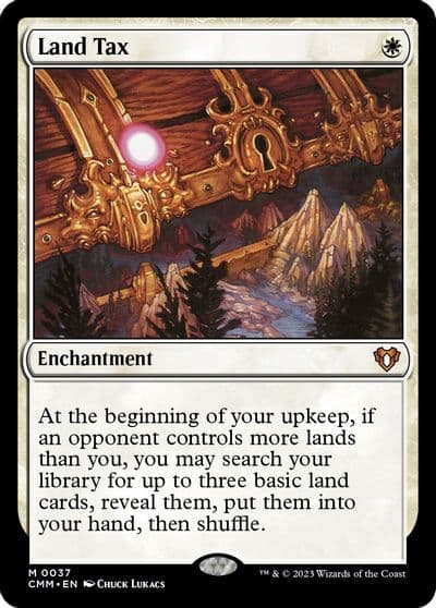 Land Tax Commander Masters Magic card