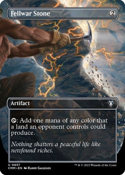 Fellwar Stone Borderless Commander Masters Magic card