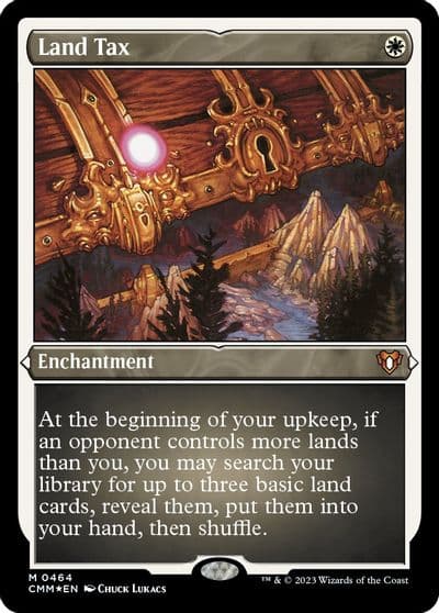 Land Tax Foil Etched Commander Masters Magic card
