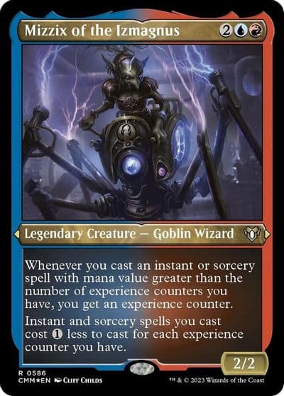 Mizzix of the Izmagnus Foil Etched Commander Masters Magic card