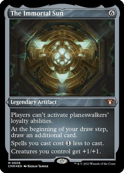 The Immortal Sun Foil Etched Commander Masters Magic card