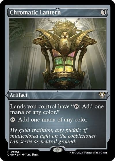 Chromatic Lantern Foil Etched Commander Masters Magic card