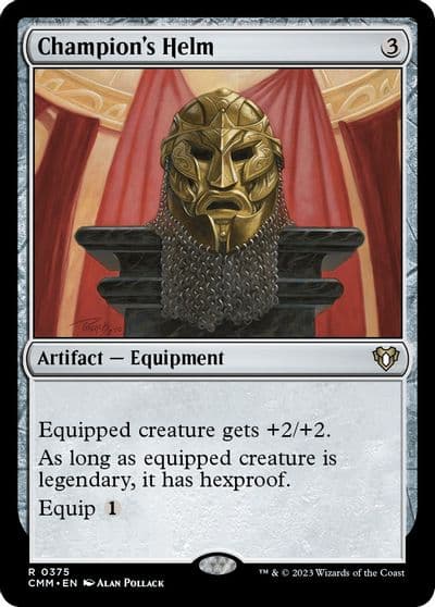 Champions Helm Commander Masters Magic card