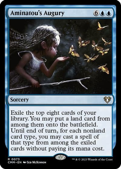 Aminatous Augury Commander Masters Magic card