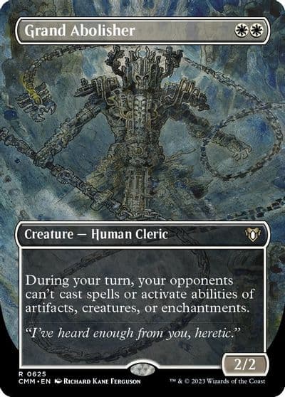 Grand Abolisher Borderless Commander Masters Magic card