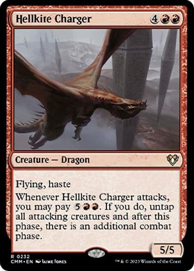 Hellkite Charger Commander Masters Magic card