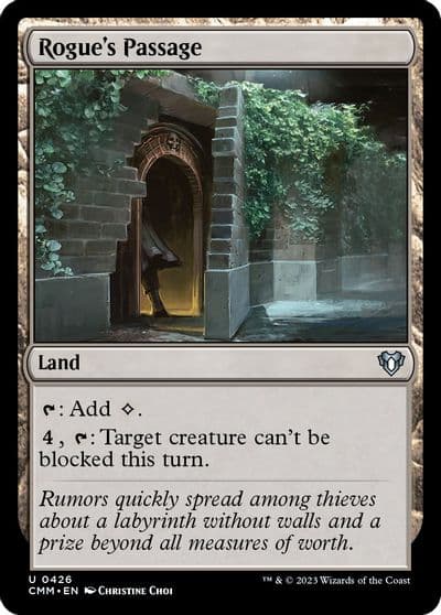 Rogues Passage Commander Masters Magic card