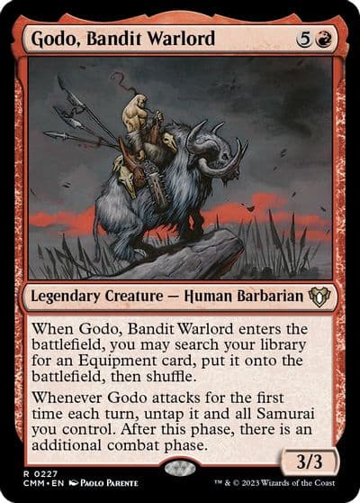 Godo Bandit Warlord Commander Masters Magic card