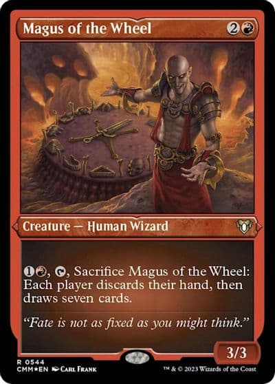 Magus of the Wheel Foil Etched Commander Masters Magic card