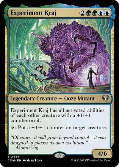 Experiment Kraj Commander Masters Magic card