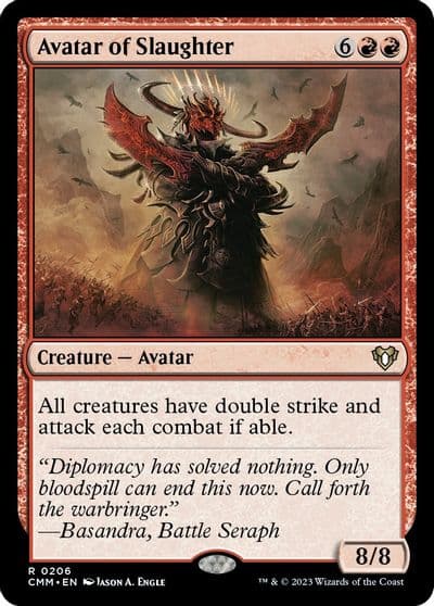 Avatar of Slaughter Commander Masters Magic card